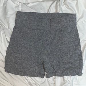 Heather gray biker shorts Size: S